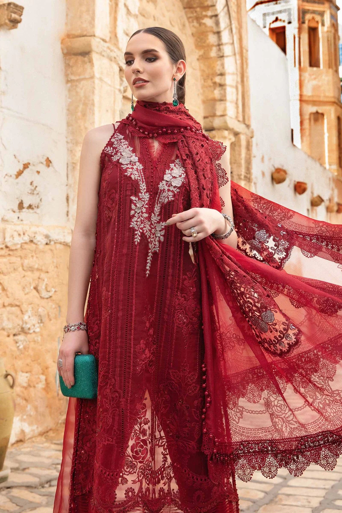 MARIA B Luxury Lawn Suits | 2024 | 1B