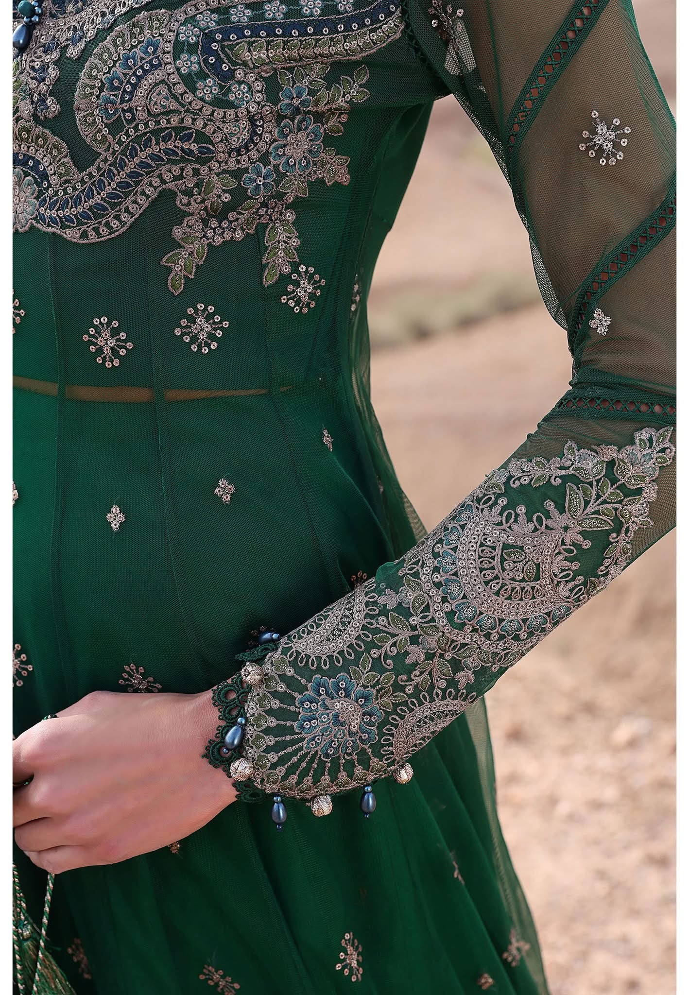 Maria B luxury lawn suits 2025 - 7A