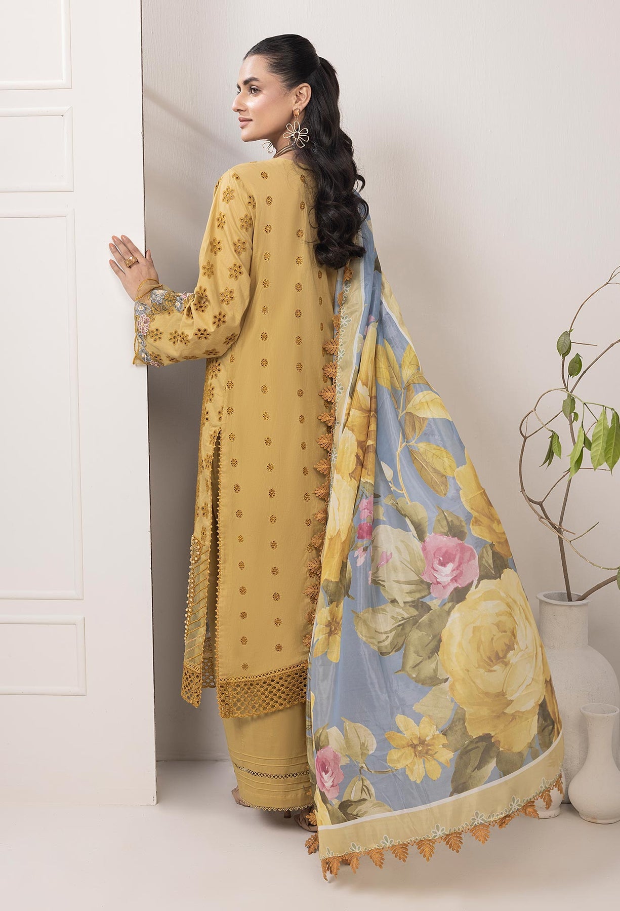 Adan’s libas Ezlyn unstitched lawn collection 2025 - Design 07