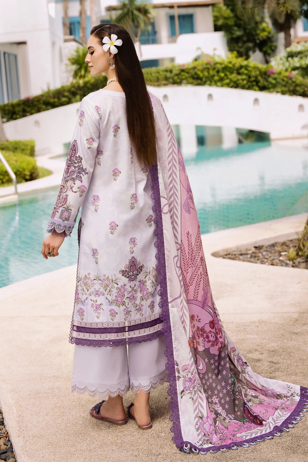 Jade urbane unstitched printed lawn suits - 20634A