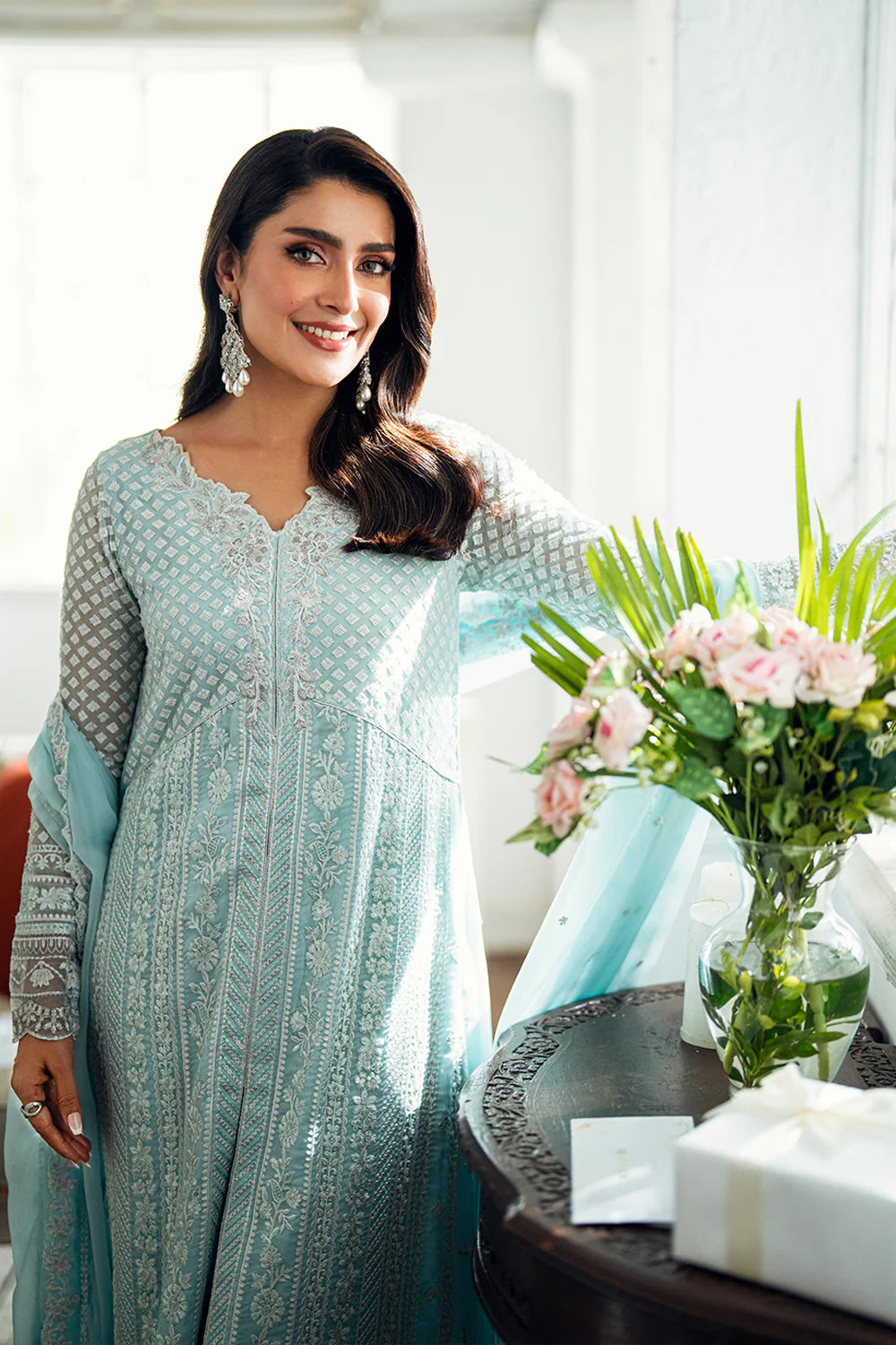 Azure Luxe Eid Drop 3 Chiffon Collection 2025 - Azure Glow