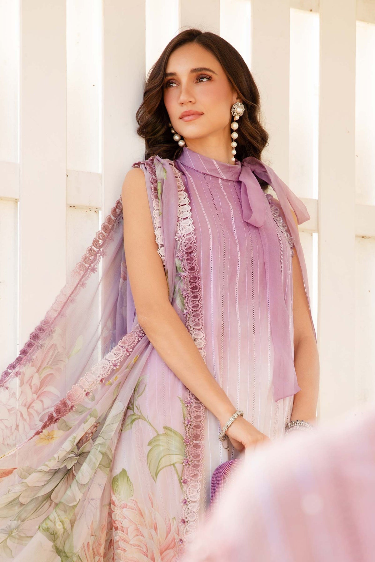 Maria B Mprints spring summer unstitched lawn suits 2025 | 6B