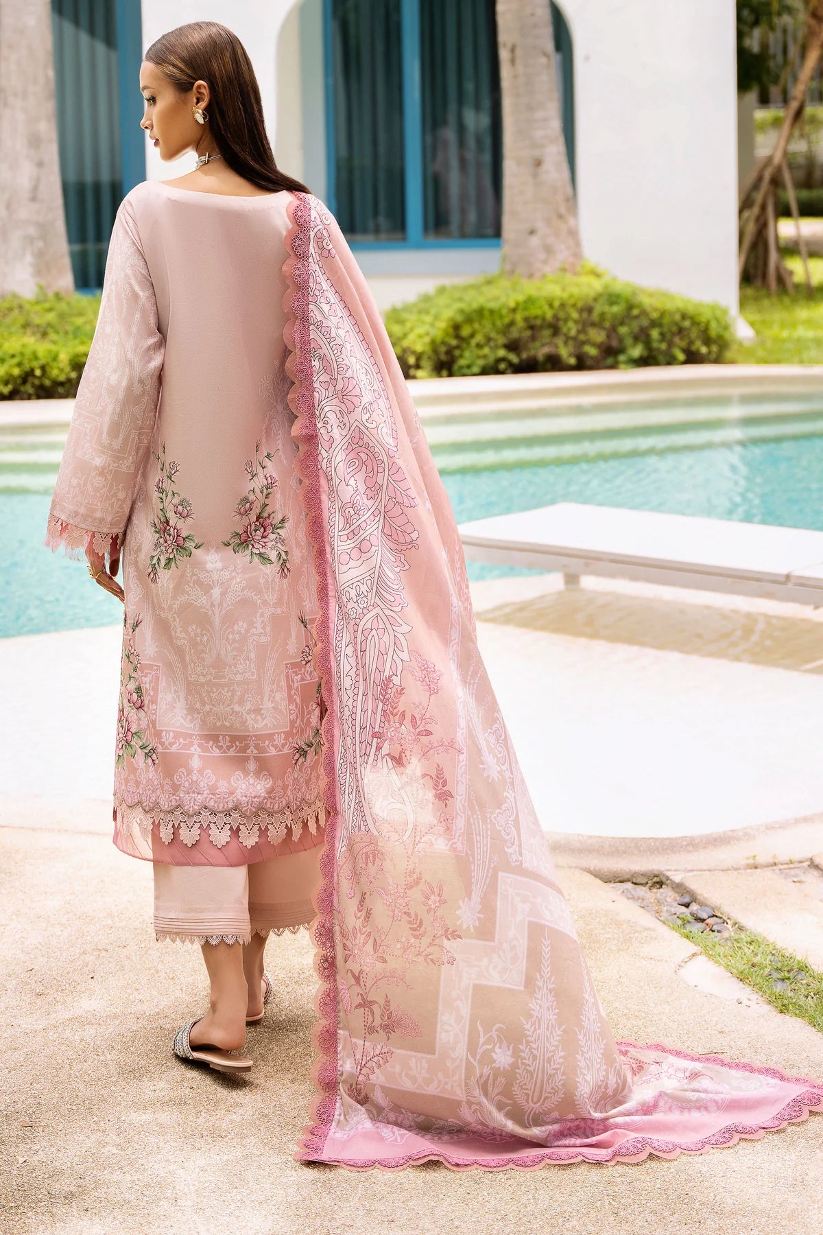 Jade urbane unstitched printed lawn suits - 20647B