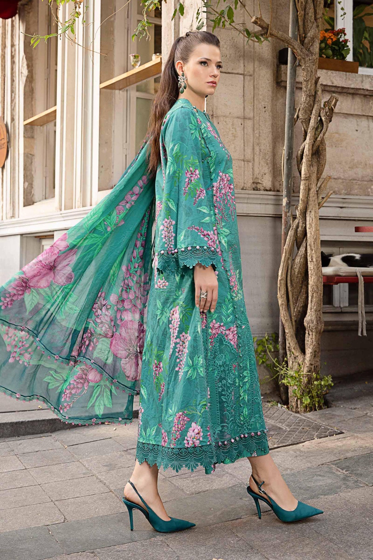 Maria B M-Prints Fall Edit Lawn Suits | 2024 | MPT-2301-A