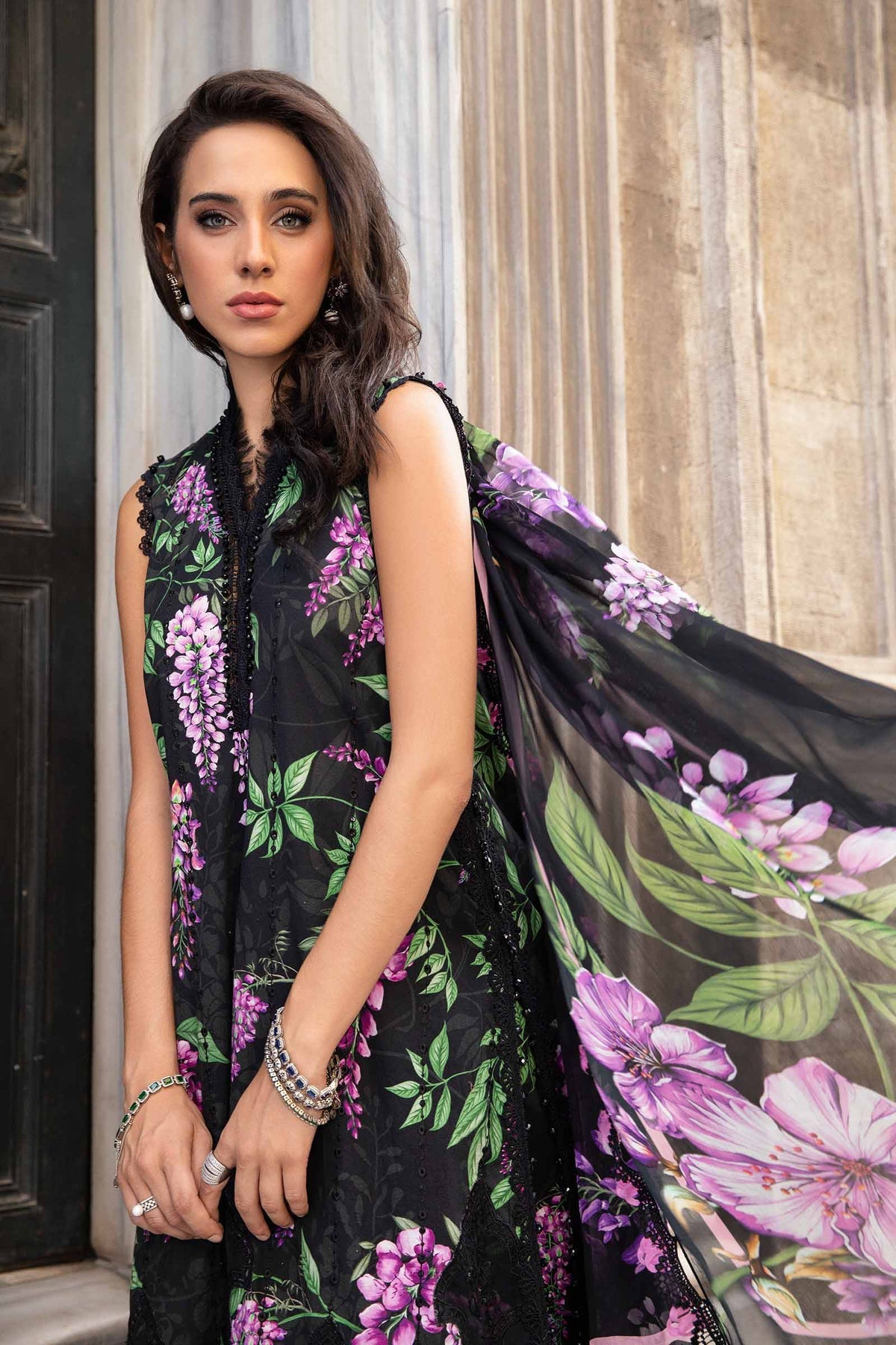 Maria B M-Prints Fall Edit Lawn Suits | 2024 | MPT-2301-B
