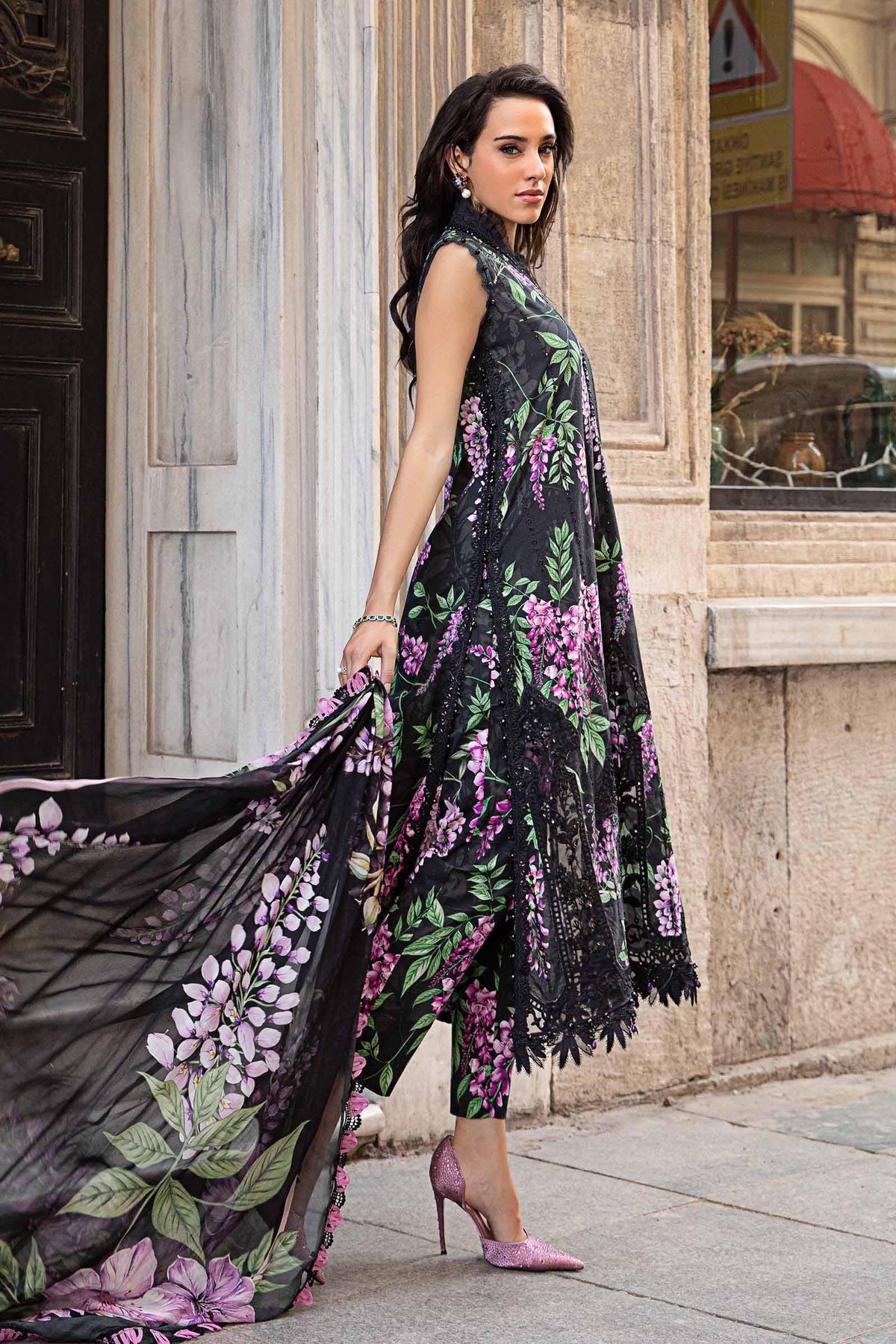 Maria B M-Prints Fall Edit Lawn Suits | 2024 | MPT-2301-B