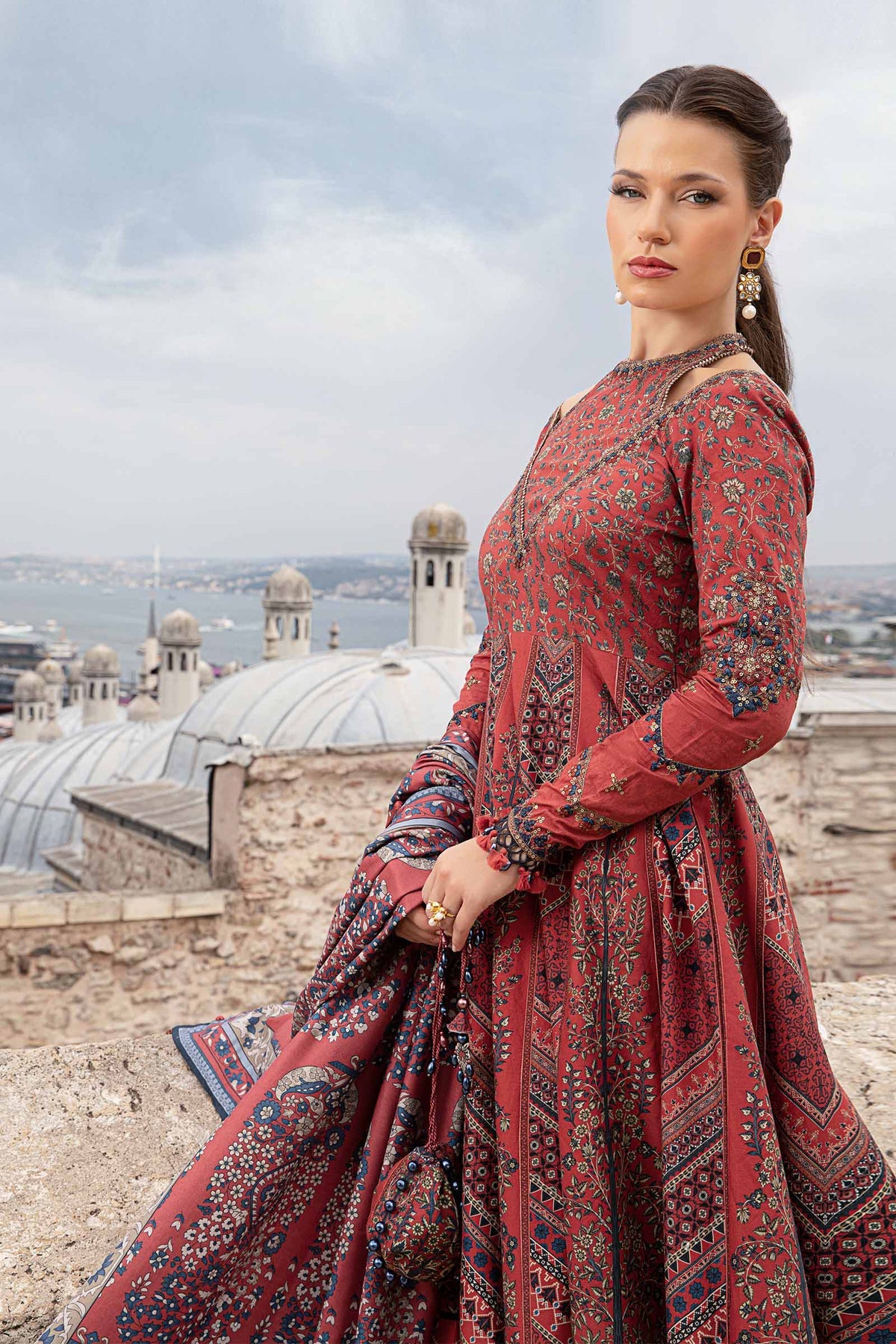 Maria B M-Prints Fall Edit Lawn Suits | 2024 | MPT-2302-B
