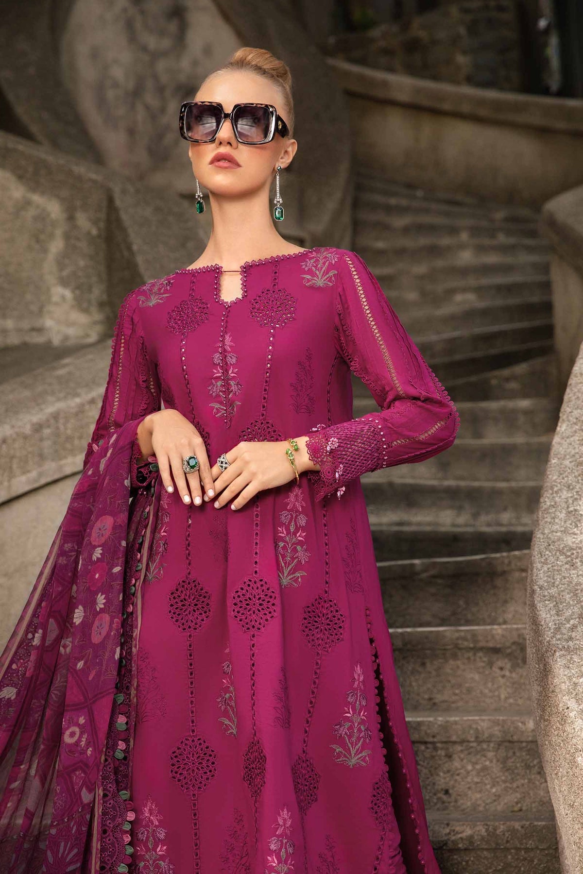 Maria B M-Prints Fall Edit Lawn Suits | 2024 | MPT-2303-B