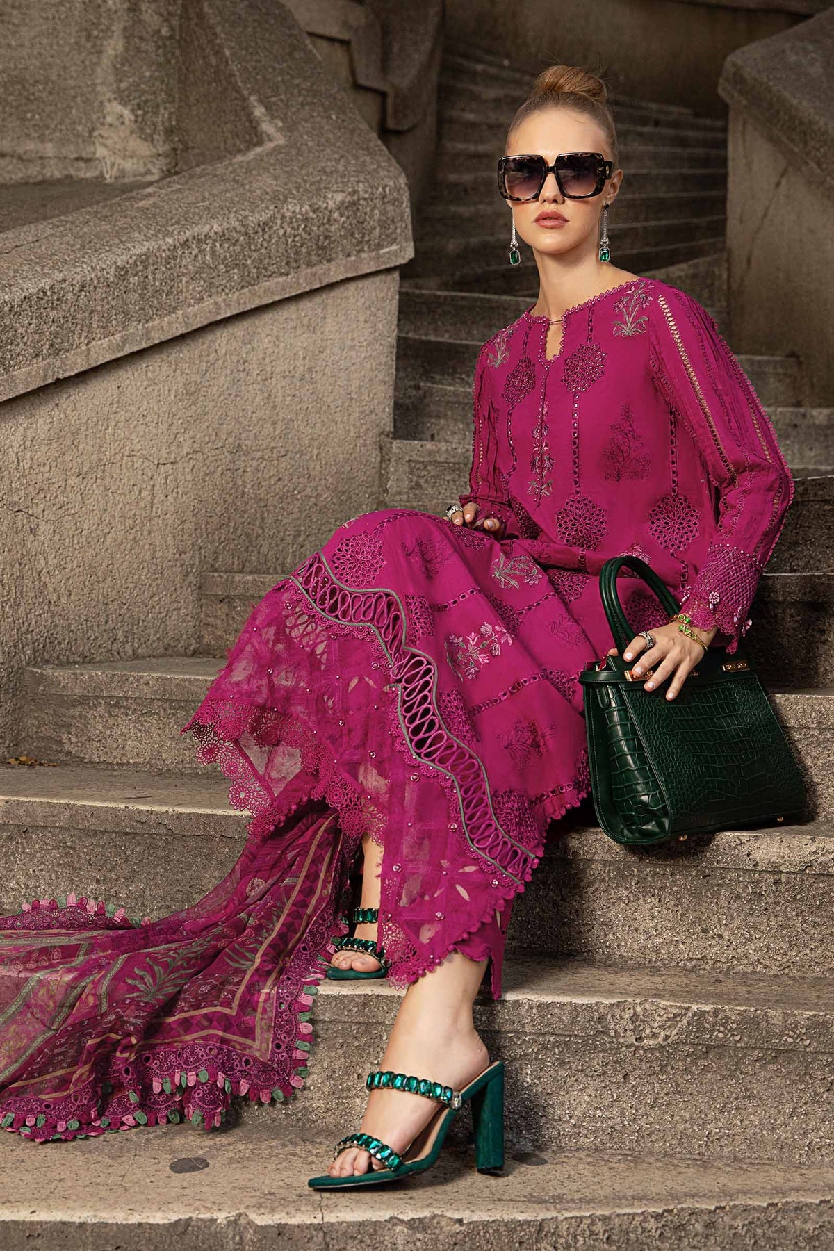 Maria B M-Prints Fall Edit Lawn Suits | 2024 | MPT-2303-B