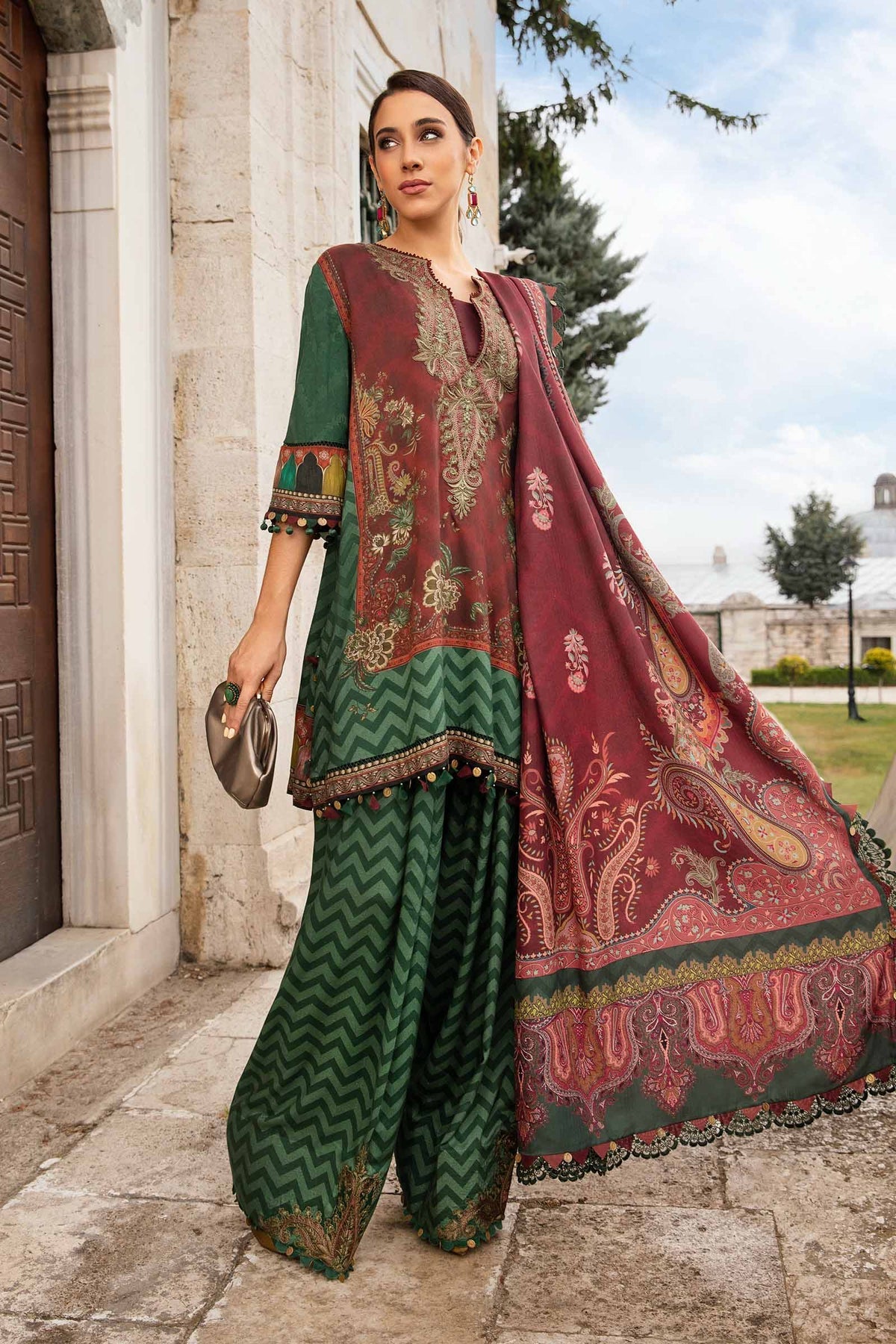 Maria B M-Prints Fall Edit Lawn Suits | 2024 | MPT-2305-B