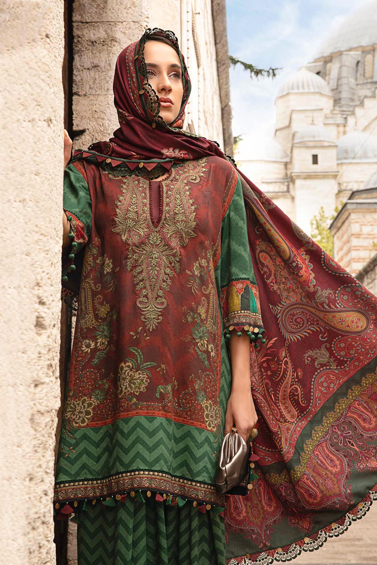 Maria B M-Prints Fall Edit Lawn Suits | 2024 | MPT-2305-B