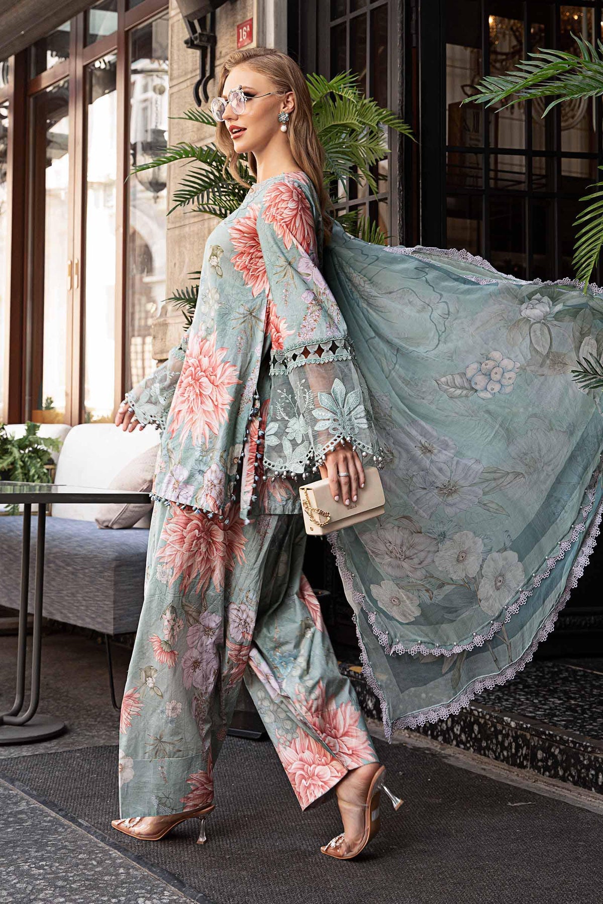 Maria B M-Prints Fall Edit Lawn Suits | 2024 | MPT-2306-A