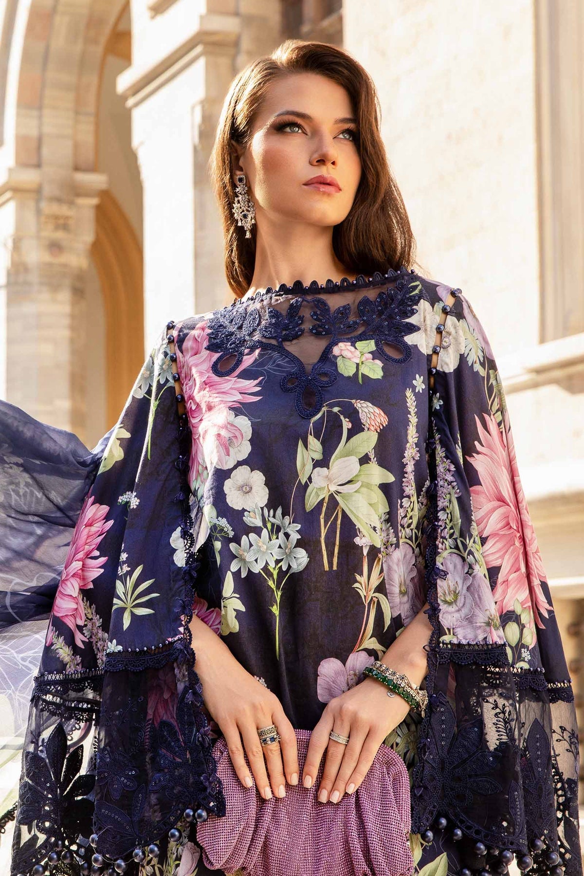 Maria B M-Prints Fall Edit Lawn Suits | 2024 | MPT-2306-B