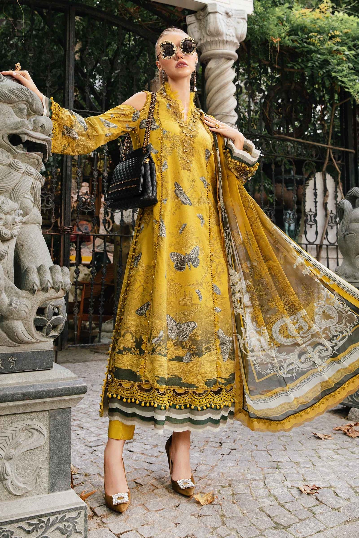Maria B M-Prints Fall Edit Lawn Suits | 2024 | MPT-2308-B