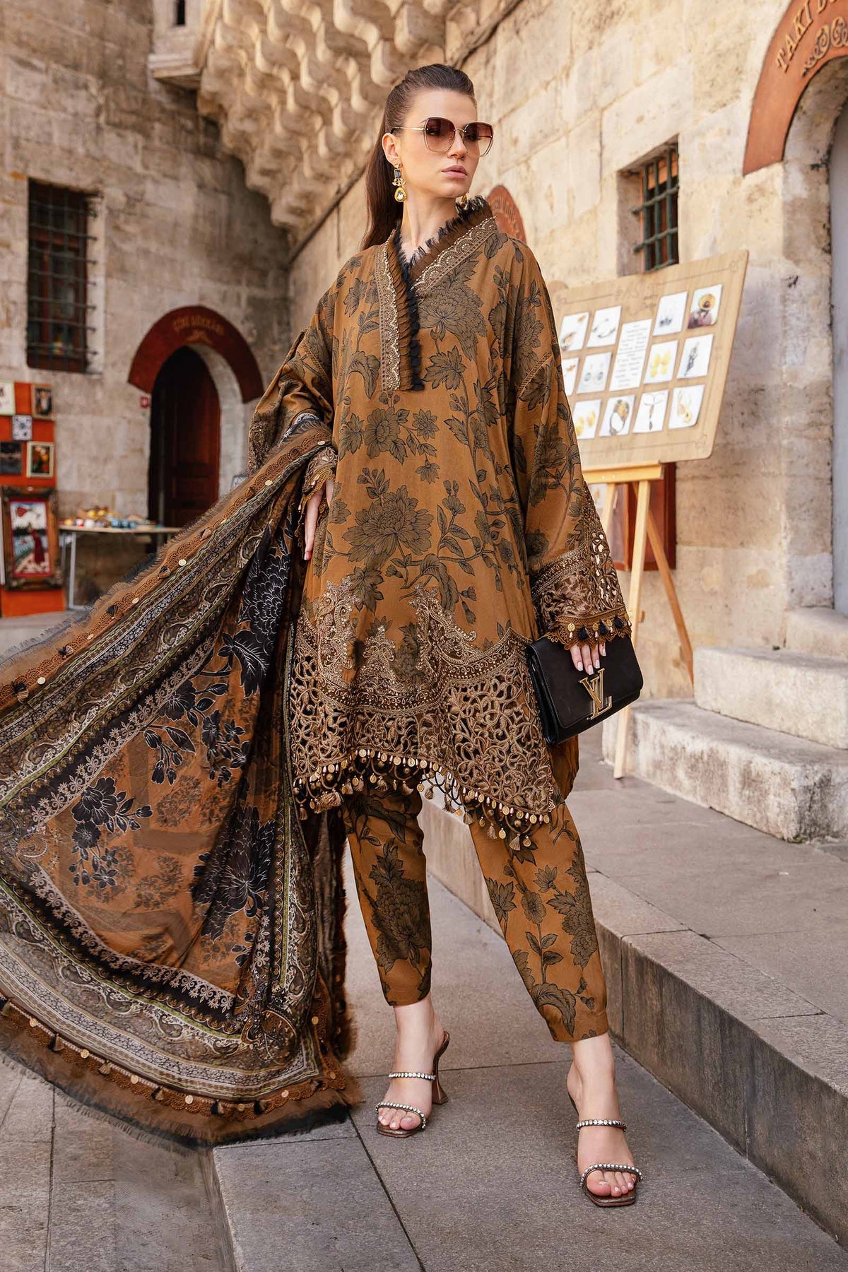 Maria B M-Prints Fall Edit Lawn Suits | 2024 | MPT-2309-A