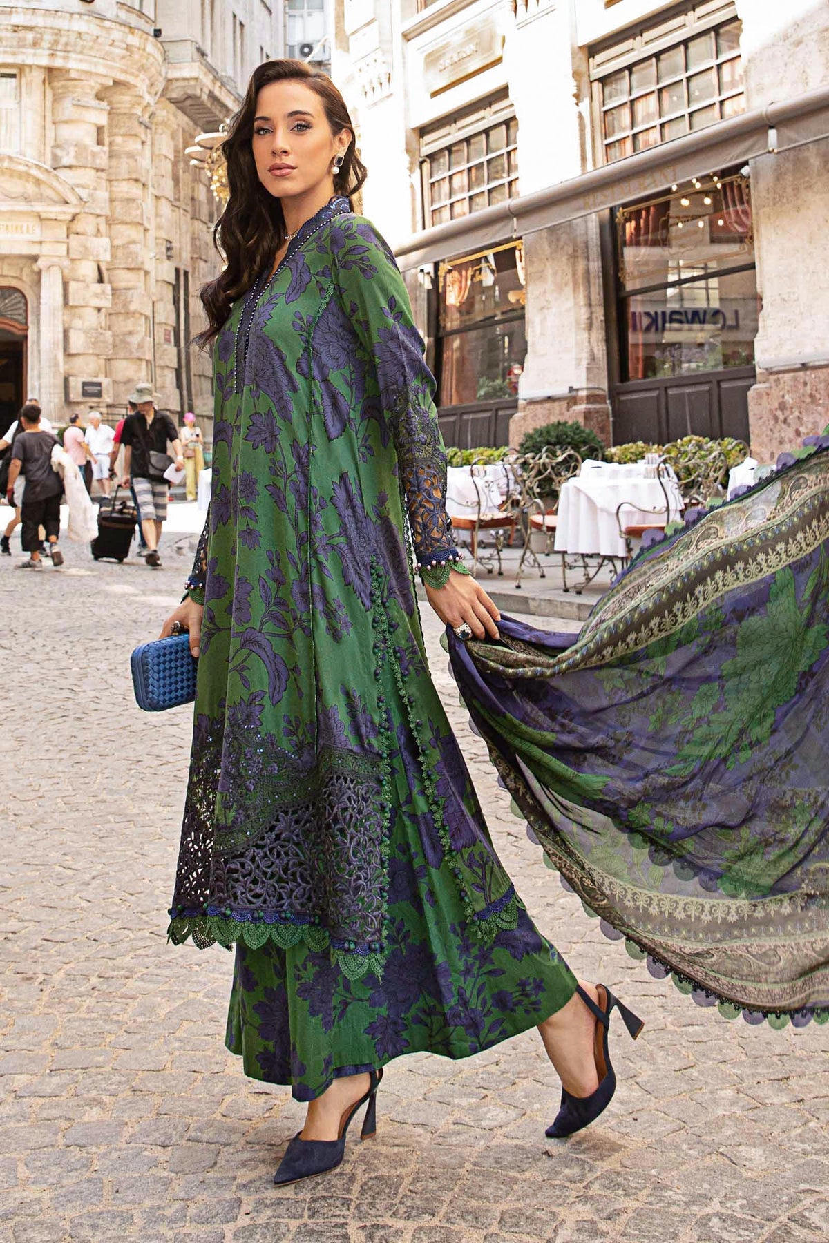 Maria B M-Prints Fall Edit Lawn Suits | 2024 | MPT-2309-B
