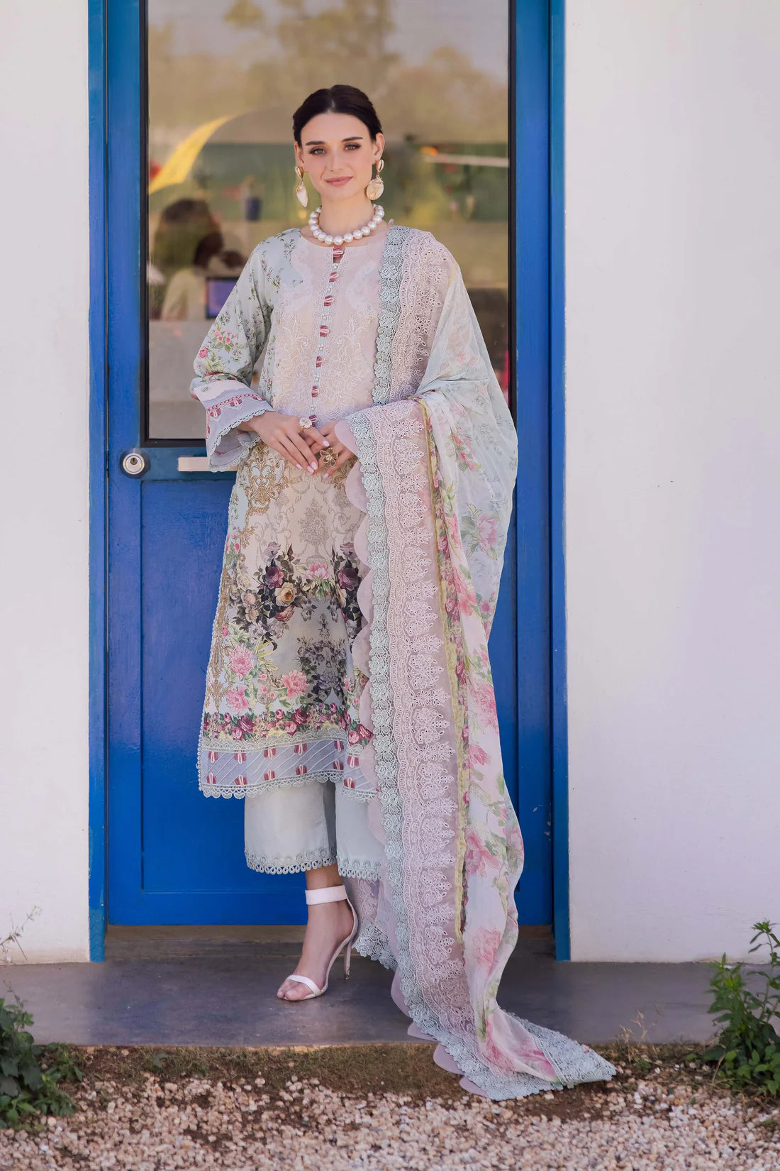 Jade Needle Wonder unstitched lawn collection 2025 - 20739