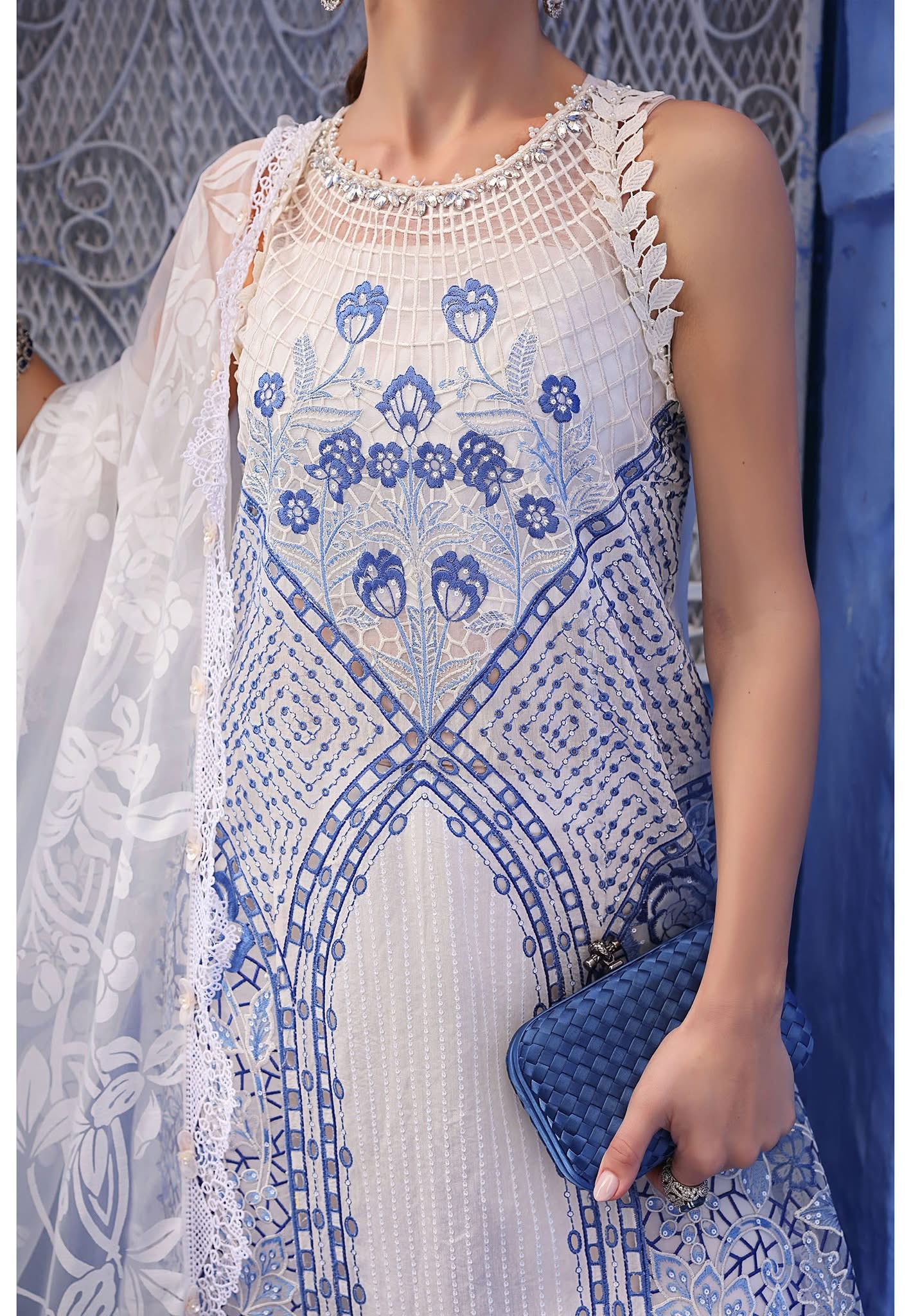 Maria B luxury lawn suits 2025 - 10A