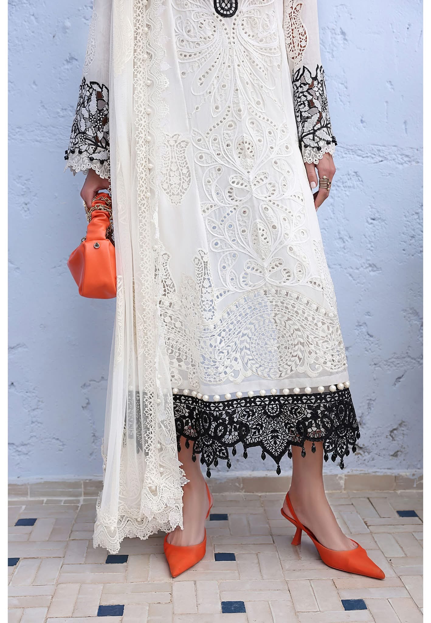 Maria B luxury lawn suits 2025 - 5A