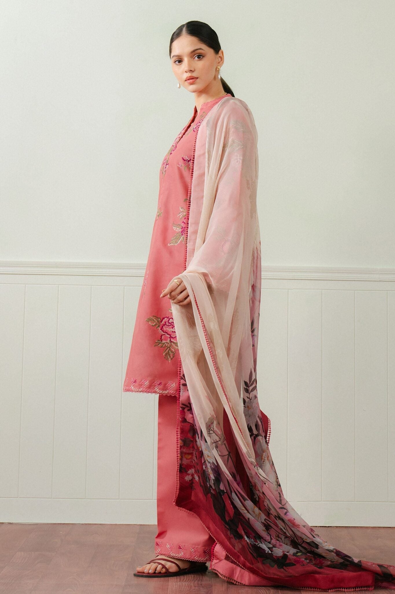 Coco by Zara Shahjahan Embroidered lawn suits 2025 - 4A