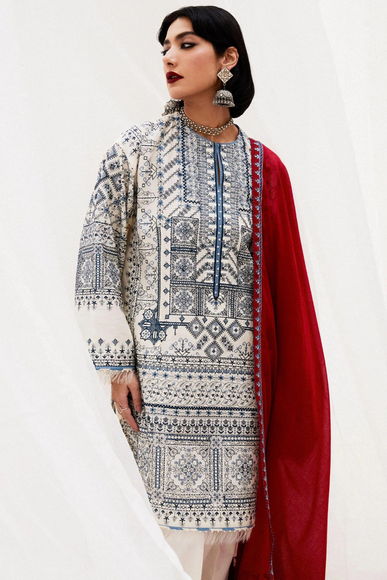 Zara Shahjahan Luxury Lawn Suits | 2024 | 2A