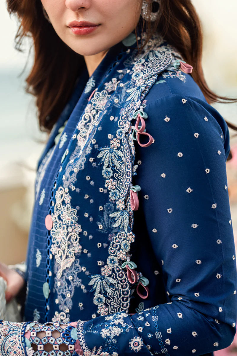Qalamkar Sahil luxury unstitched lawn suits 2025 - FK-05