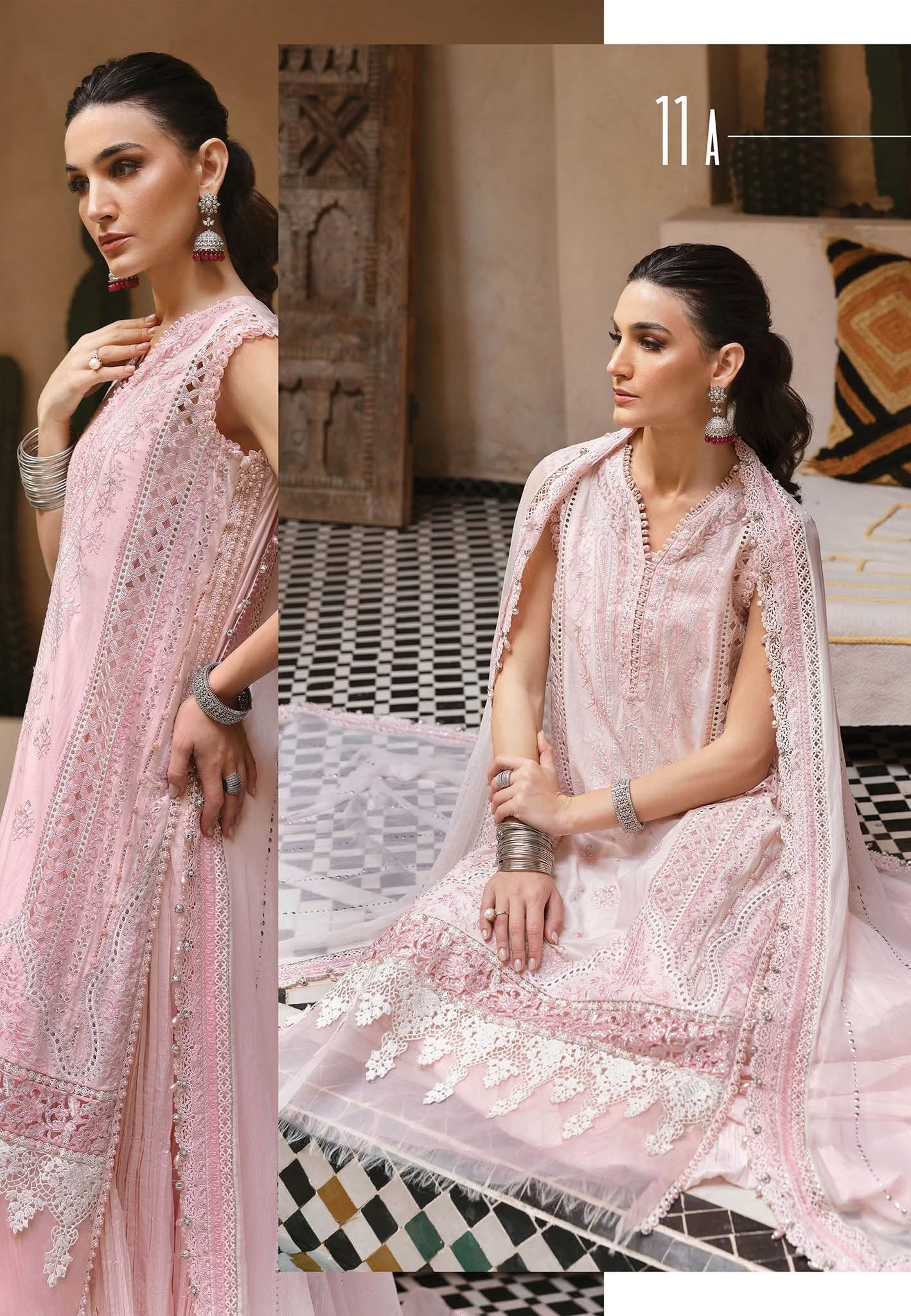 Maria B luxury lawn suits 2025 - 11A