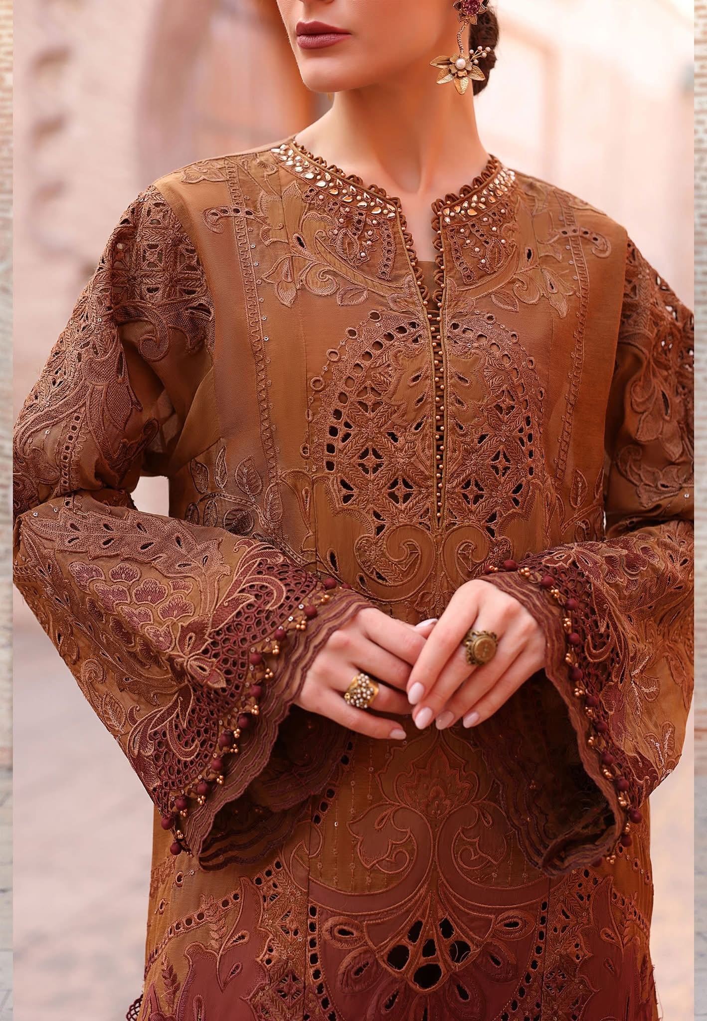 Maria B luxury lawn suits 2025 - 1B