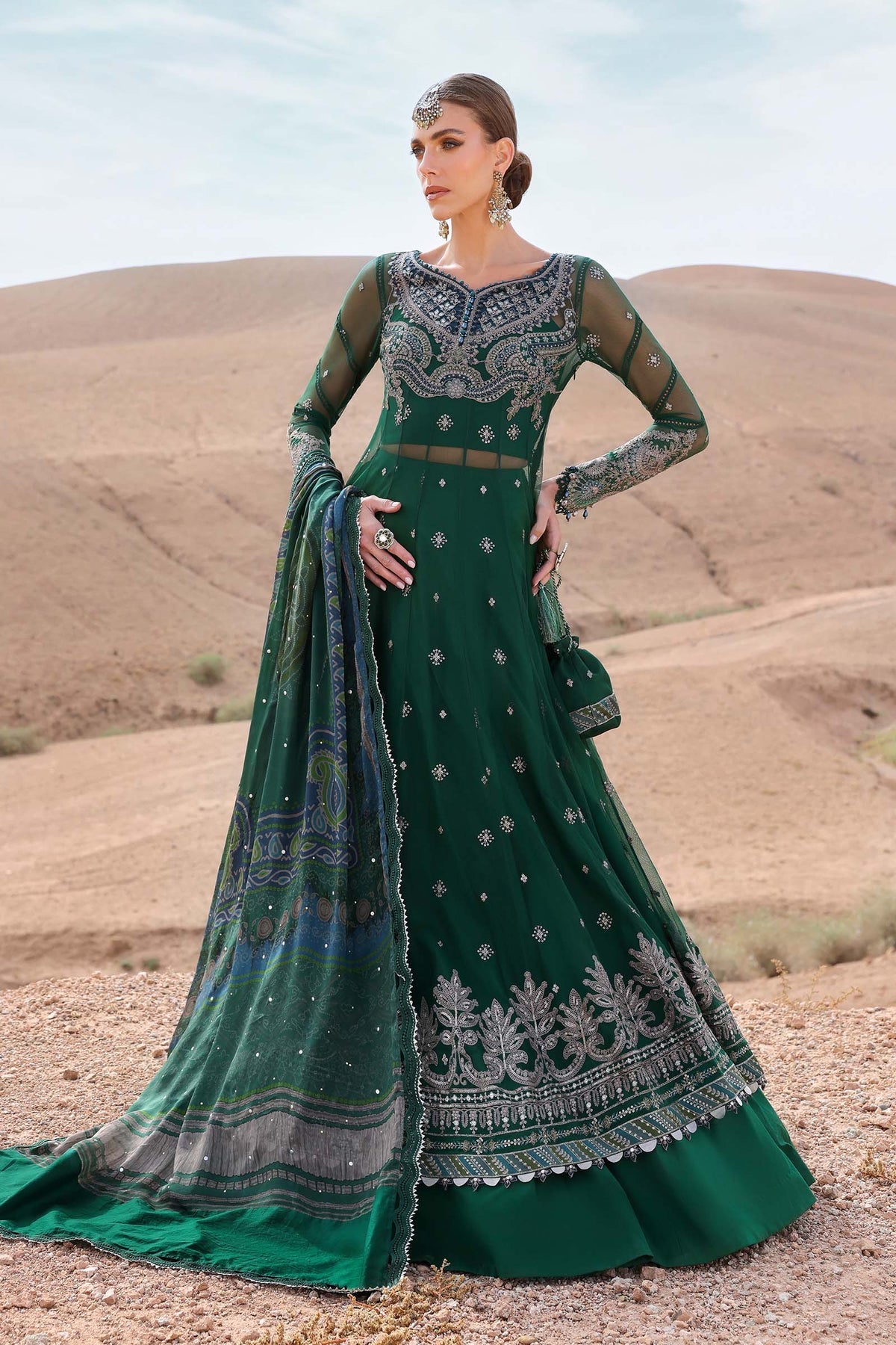 Maria B luxury lawn suits 2025 - 7A