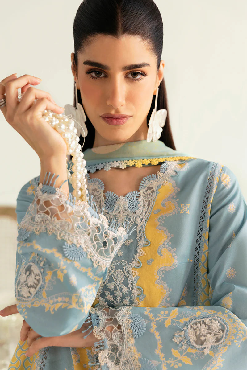 Qalamkar Qprints unstitched lawn suits - 2025 - Elva