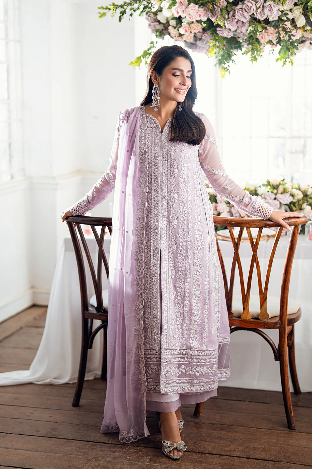 Azure Luxe Eid Drop 3 Chiffon Collection 2025 - Twilight Lavender