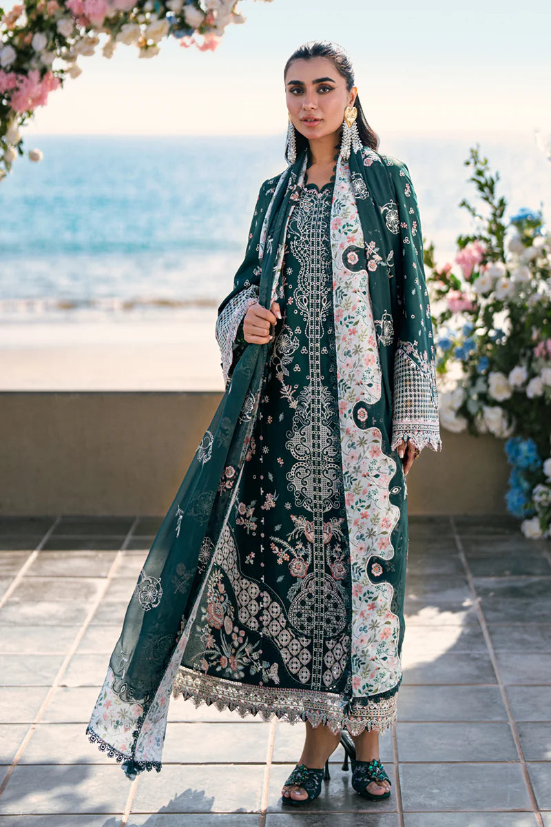 Qalamkar Sahil luxury unstitched lawn suits 2025 - FK-13-Eliza