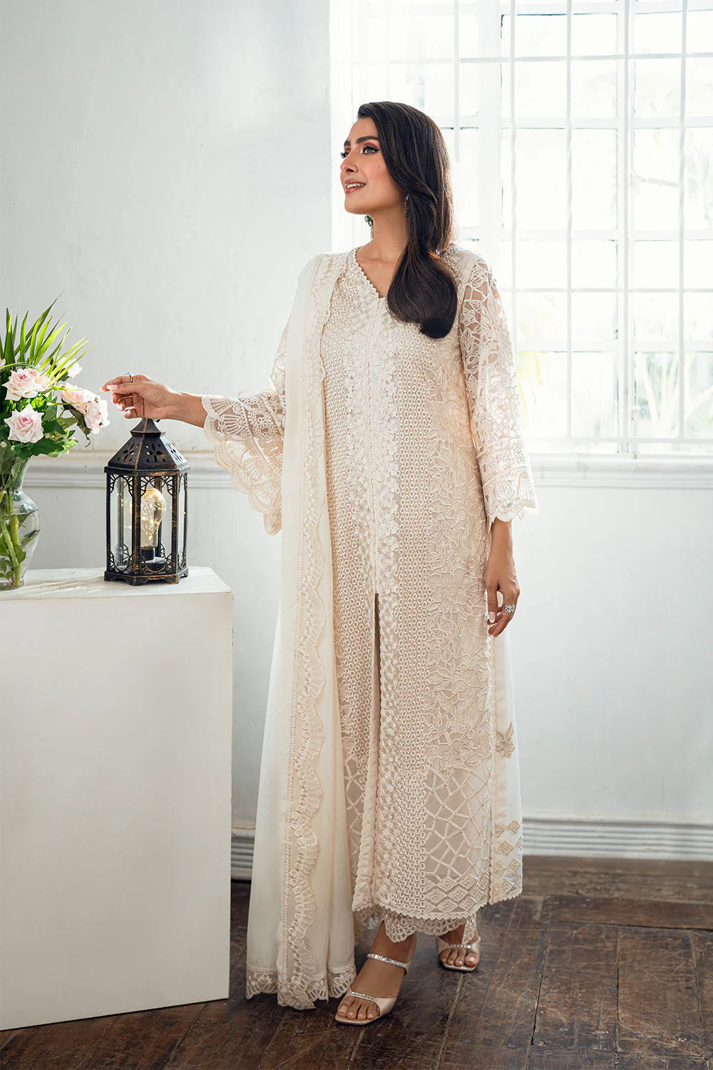 Azure Luxe Eid Drop 3 Chiffon Collection 2025 - Ethereal Pearl