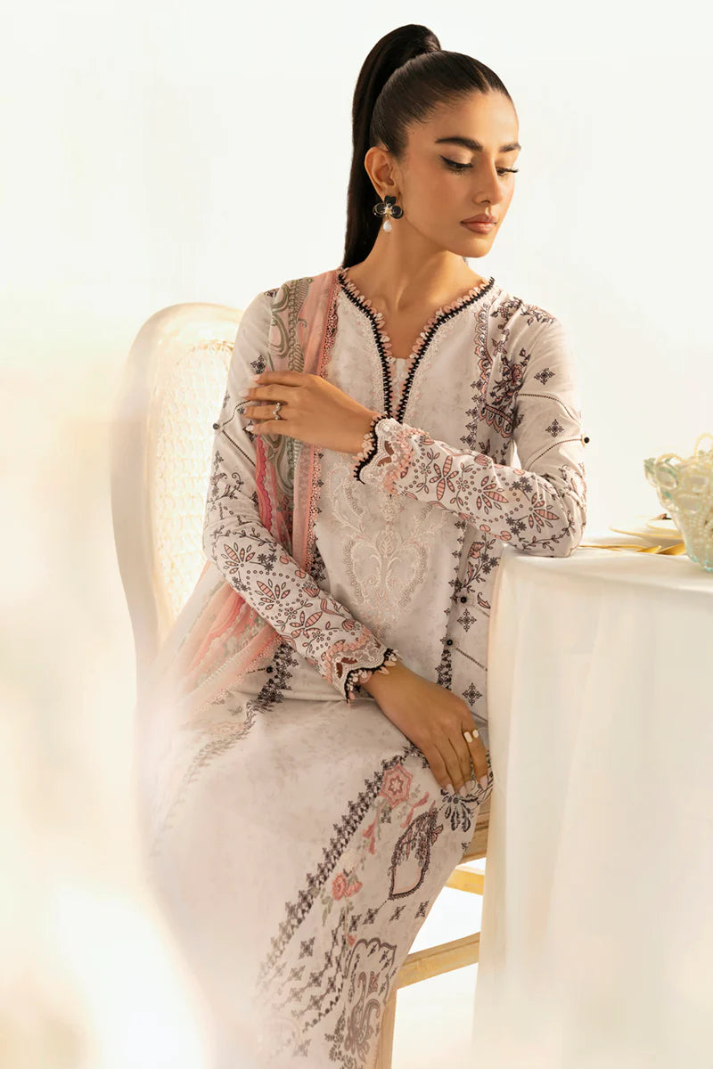 Qalamkar Qprints unstitched lawn suits - 2025 - Lyra