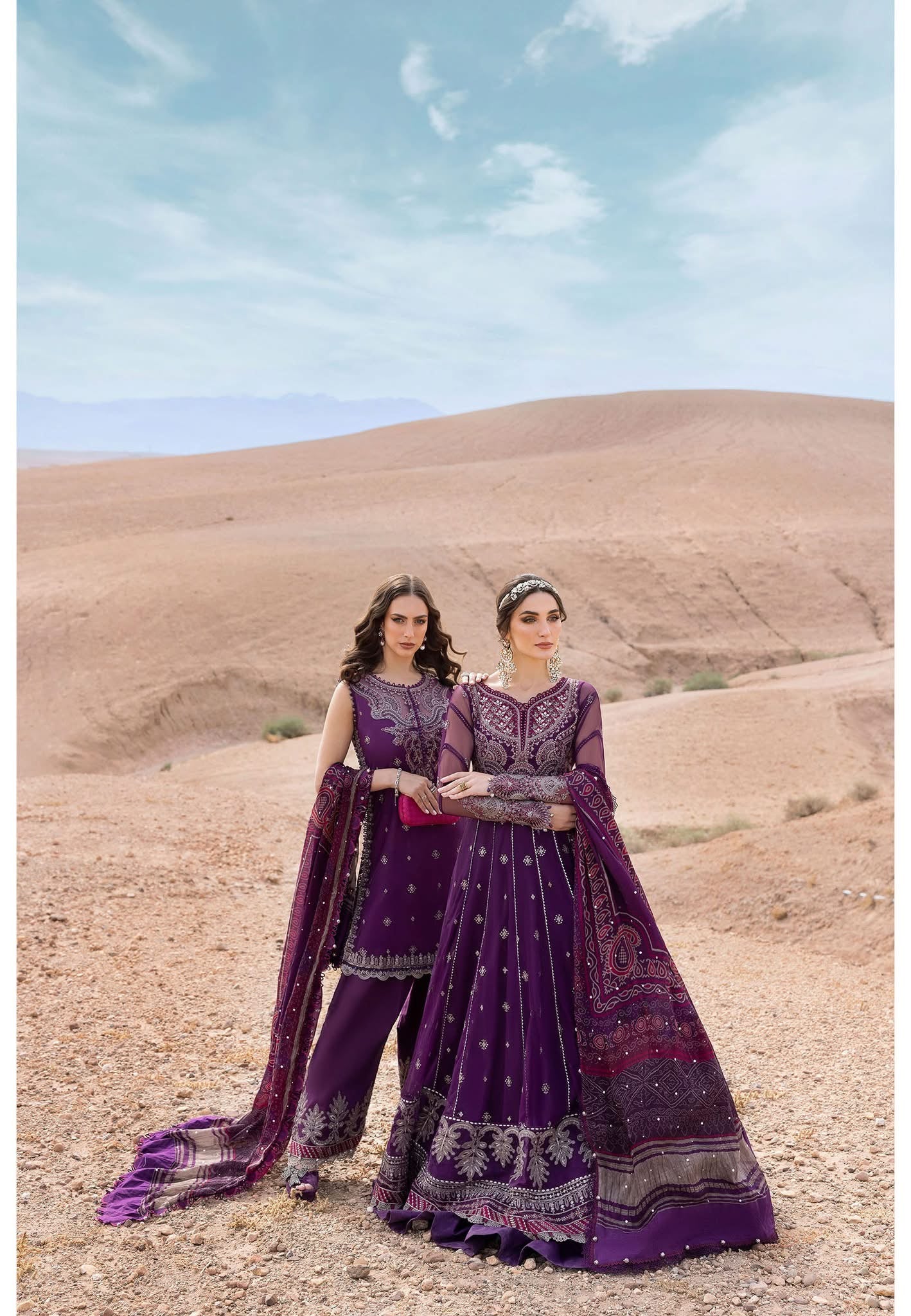 Maria B luxury lawn suits 2025 - 7B