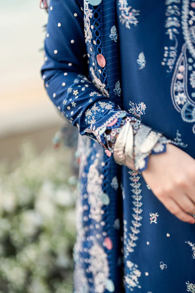 Qalamkar Sahil luxury unstitched lawn suits 2025 - FK-05