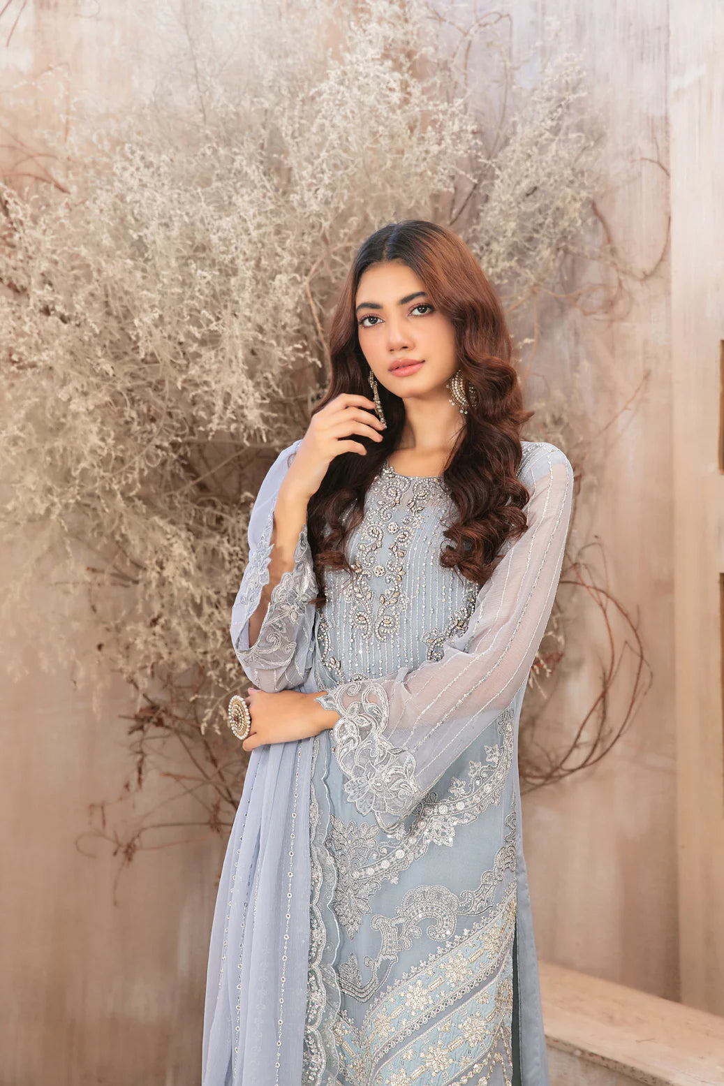 Tawakkal elifnur semi stitched party wear chiffon suits - D5221