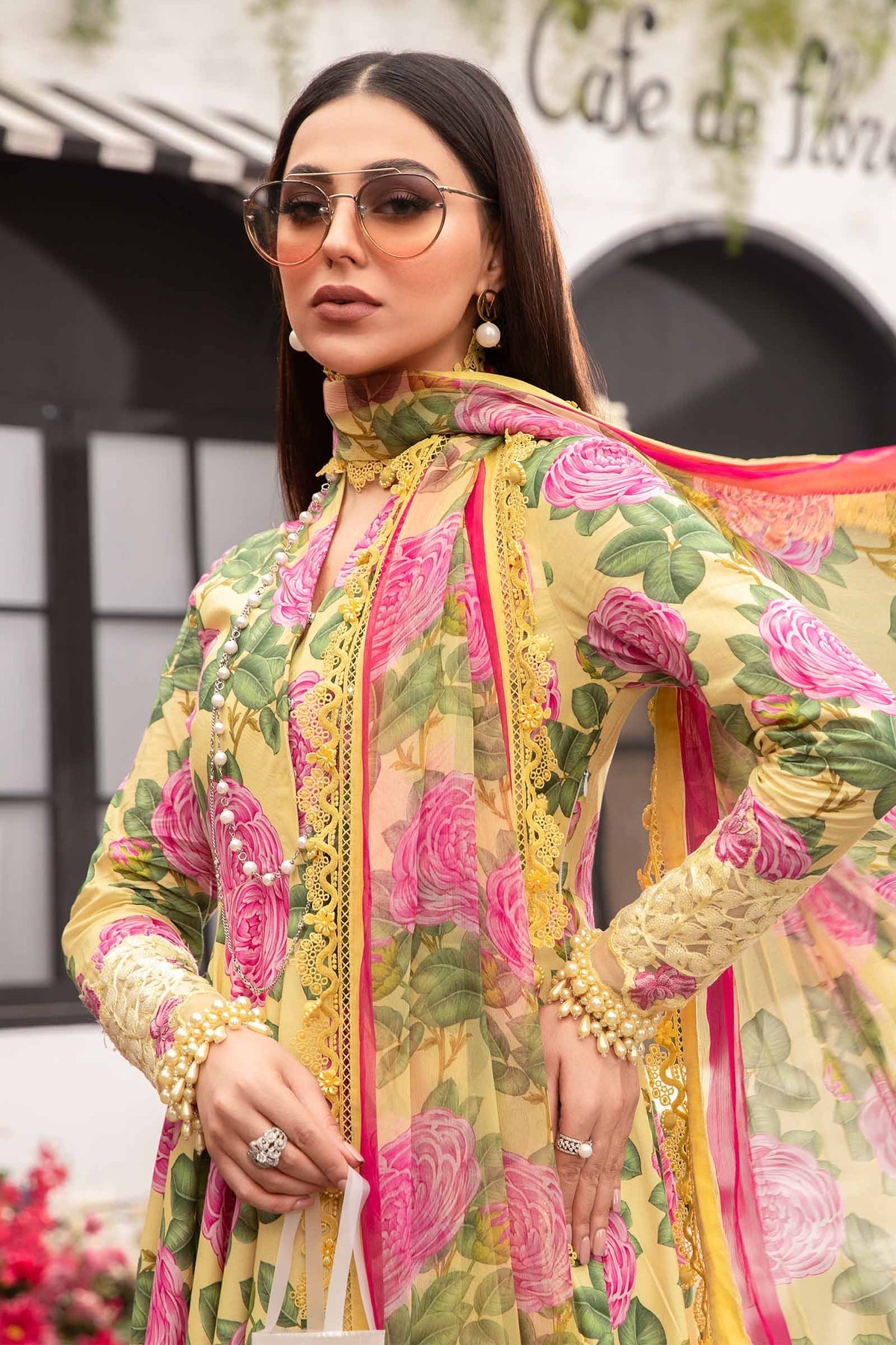 MARIA B M.Prints | Spring Summer Lawn Suits : 2024 | 3A