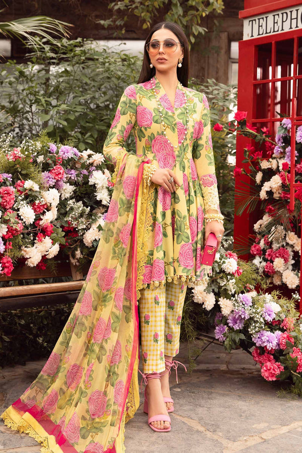 MARIA B M.Prints | Spring Summer Lawn Suits : 2024 | 3A