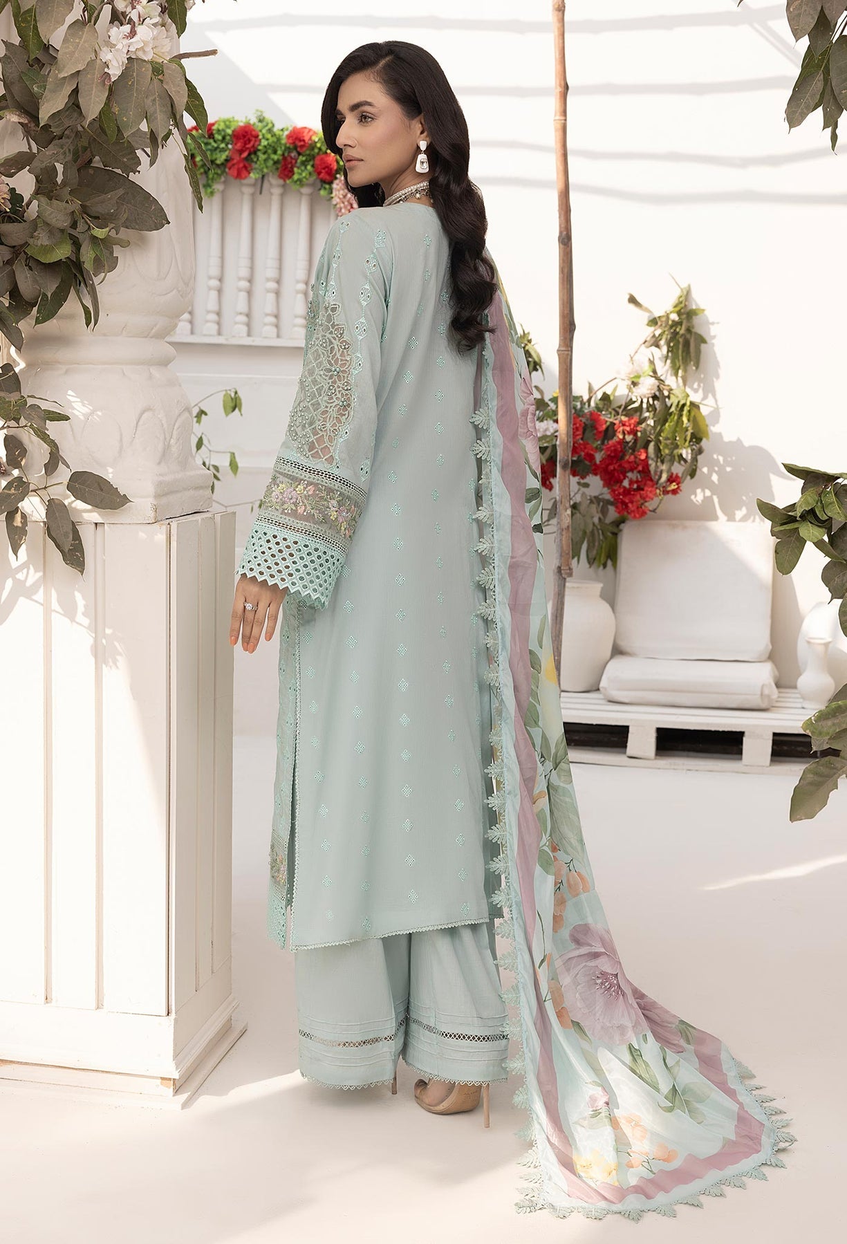 Adan’s libas Ezlyn unstitched lawn collection 2025 - Design 01