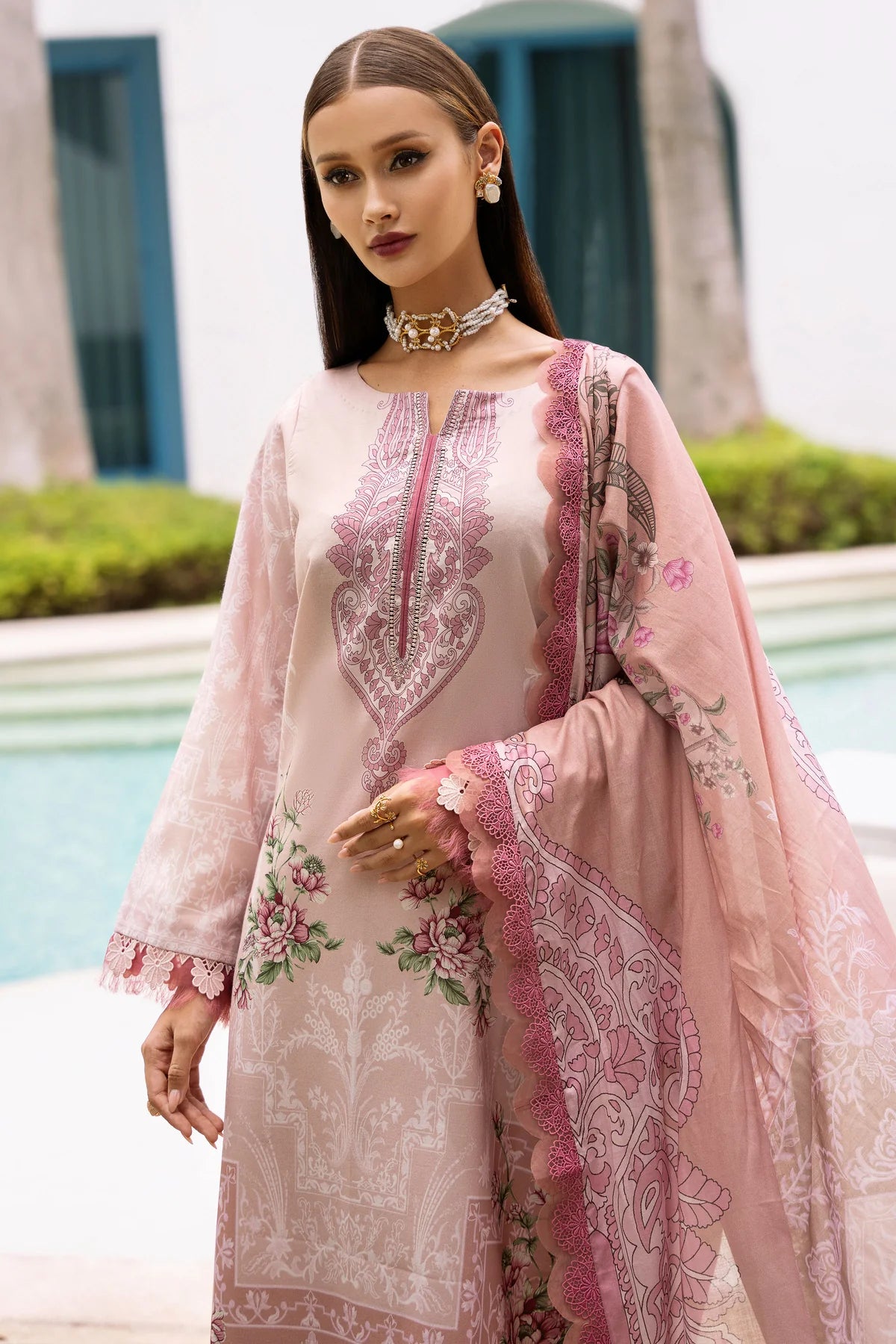 Jade urbane unstitched printed lawn suits - 20647B