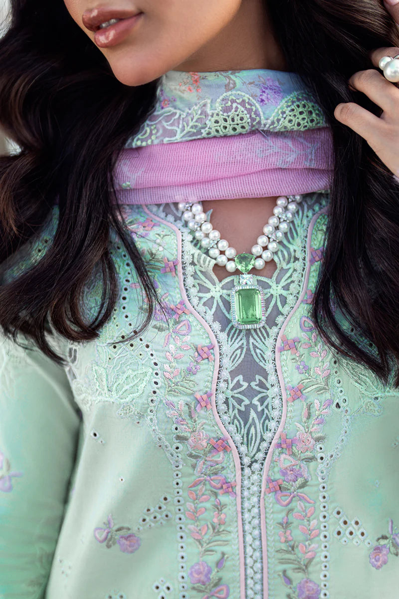 Qalamkar Sahil luxury unstitched lawn suits 2025 - FK-04