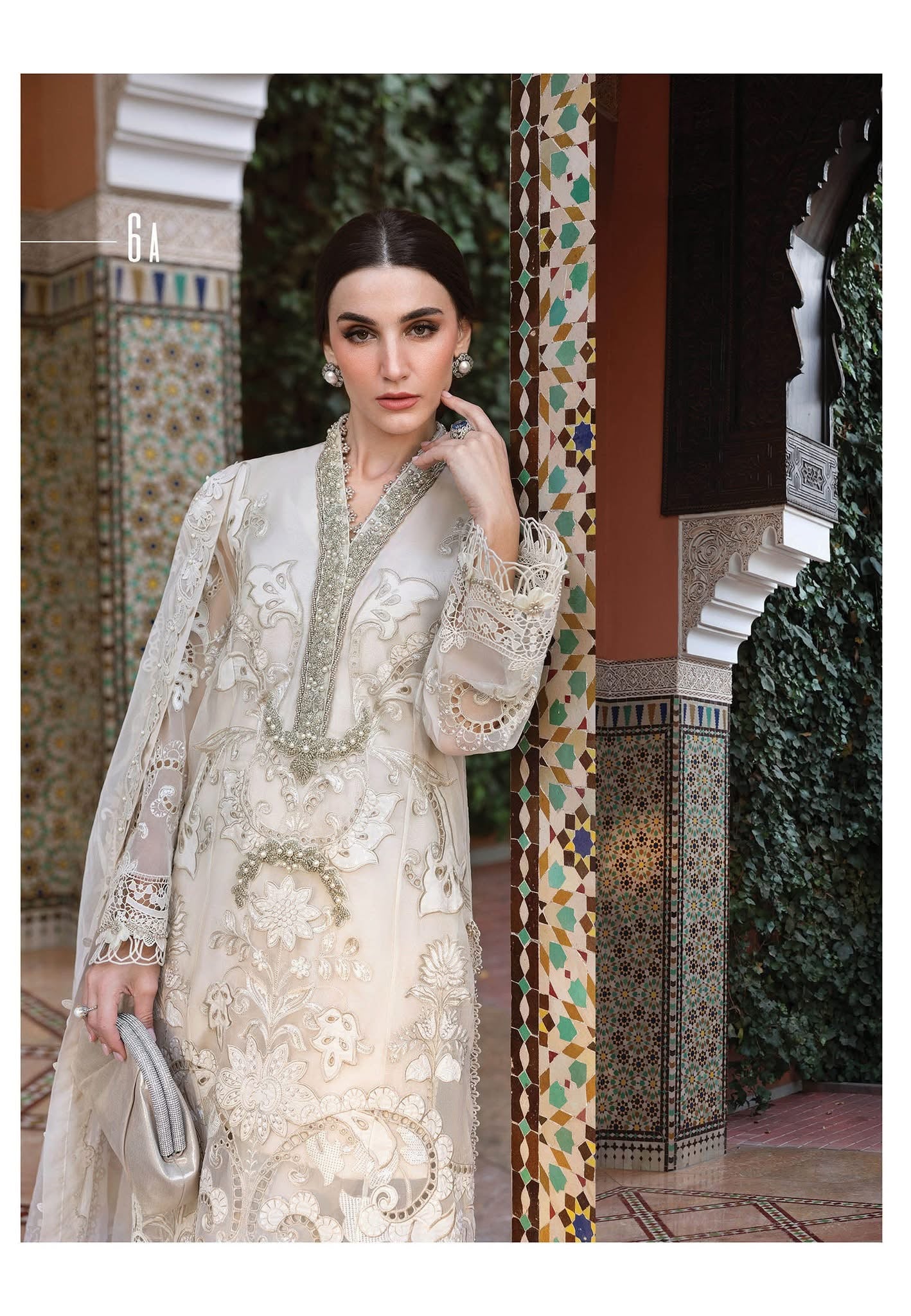 Maria B luxury lawn suits 2025 - 6A