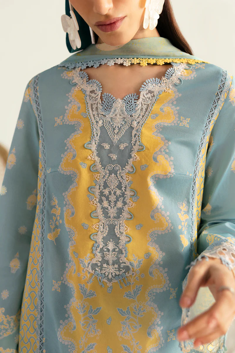 Qalamkar Qprints unstitched lawn suits - 2025 - Elva