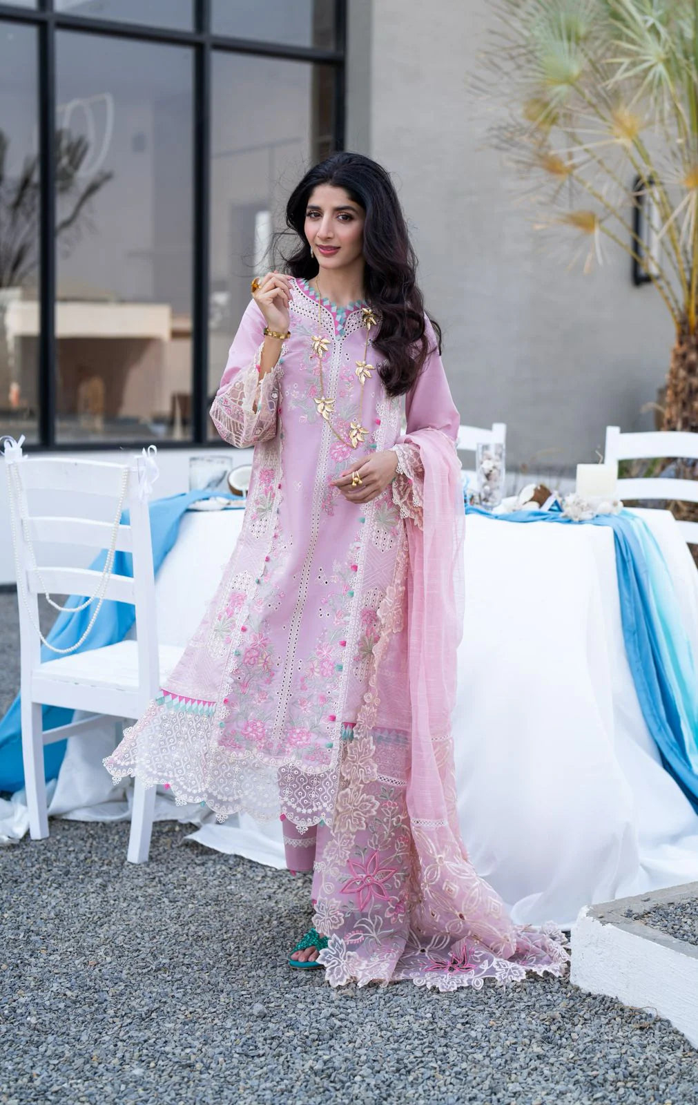 Saagar by aabyaan luxury festive unstitched lawn suits 2025 |Raqs - AS-02