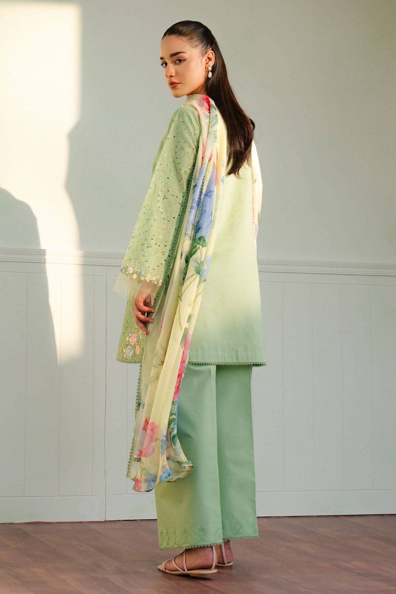 Coco by Zara Shahjahan Embroidered lawn suits 2025 - 3B
