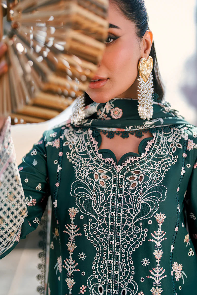 Qalamkar Sahil luxury unstitched lawn suits 2025 - FK-13-Eliza