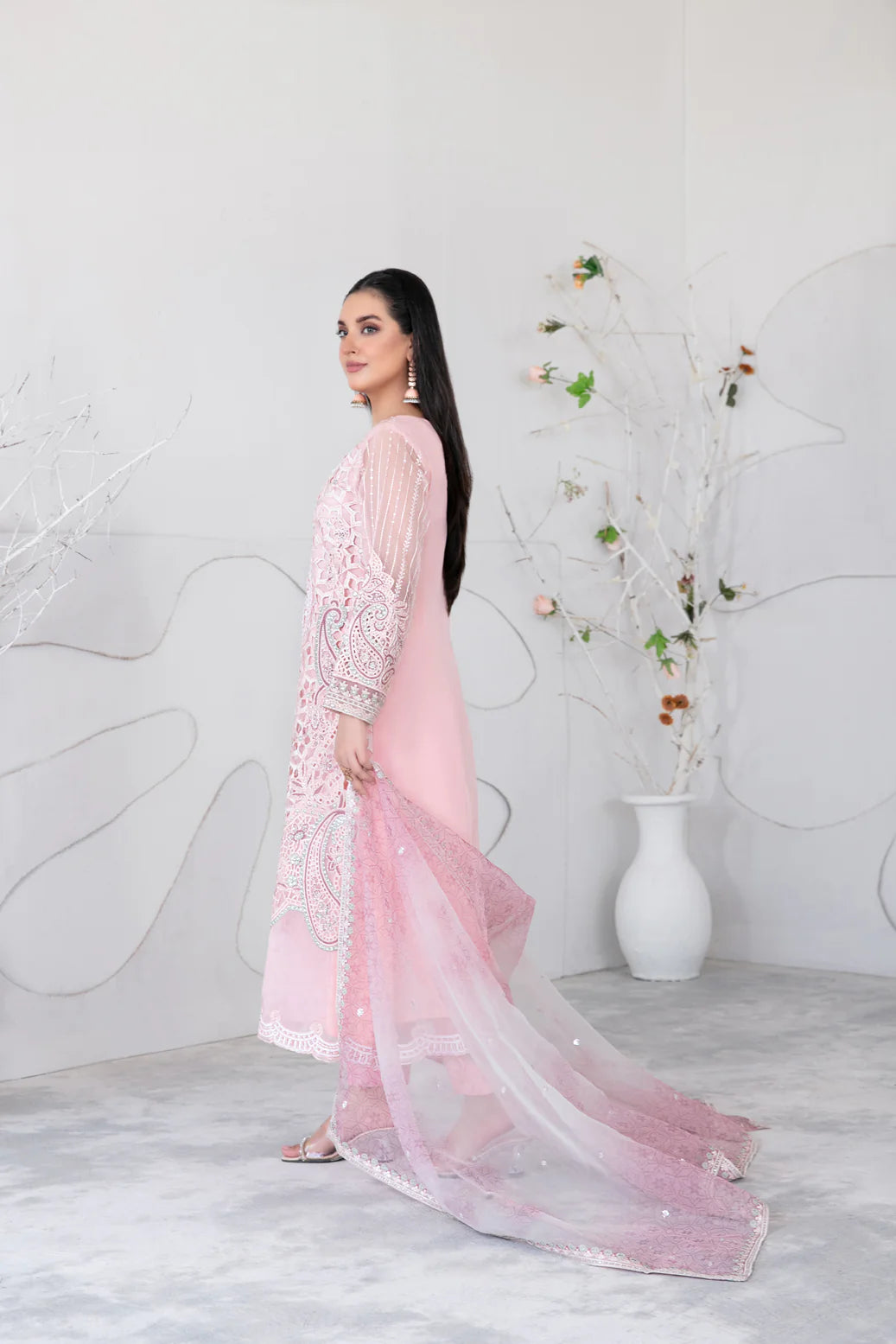 Tawakkal Gelareh Semi stitched organza suits 2025 - D-3652