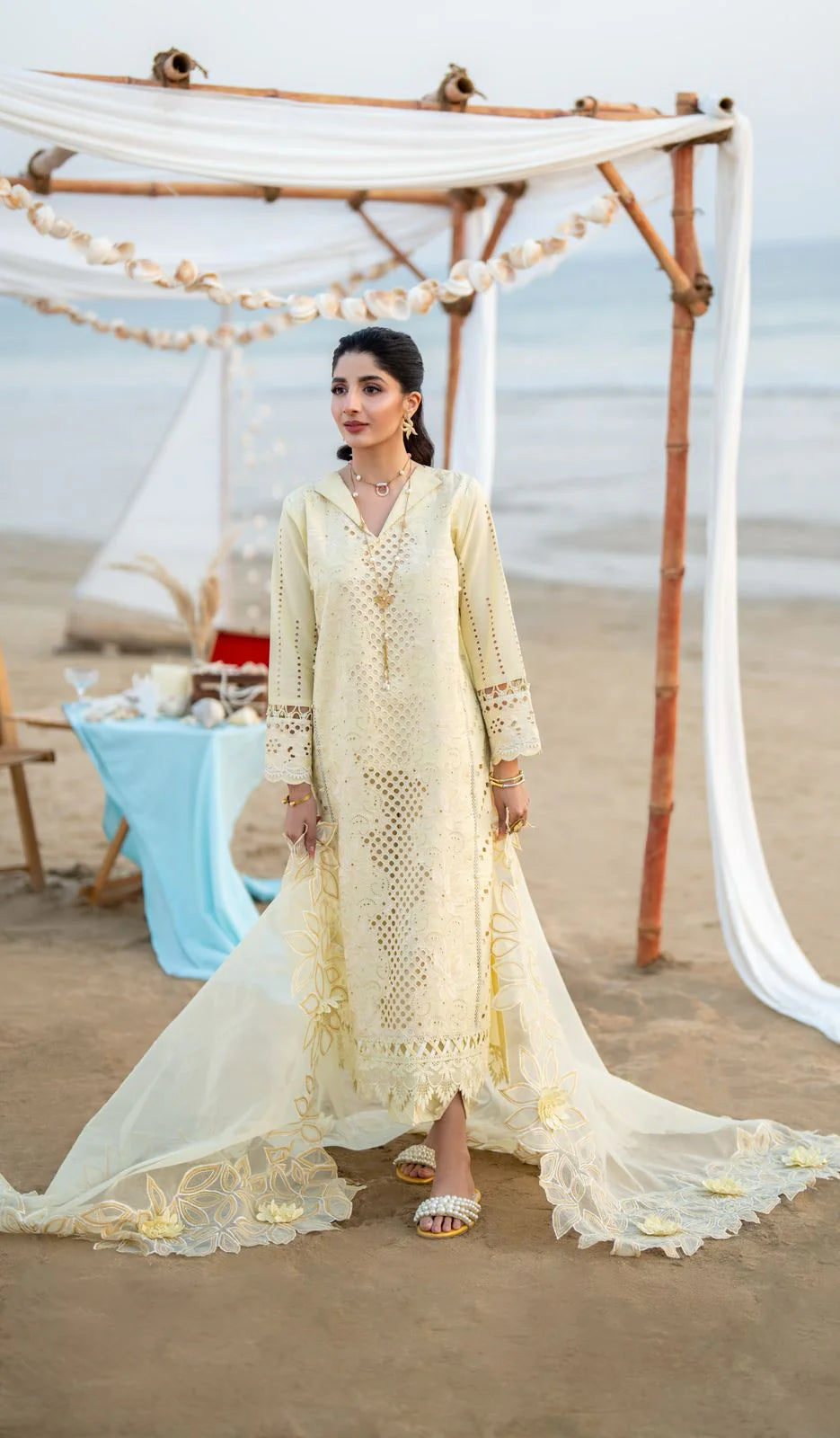Saagar by aabyaan luxury festive unstitched lawn suits 2025 |Sofina - AS-07