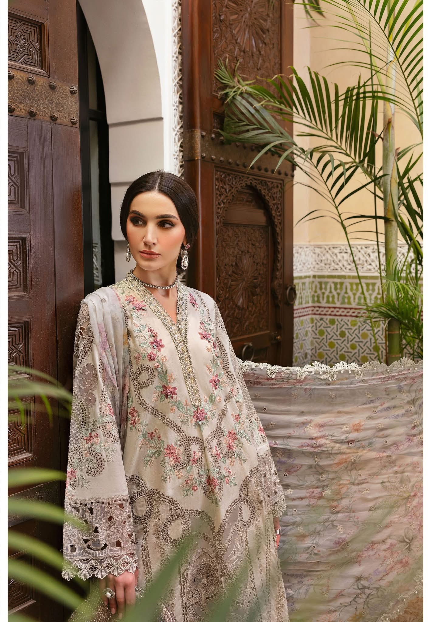 Maria B luxury lawn suits 2025 - 14B